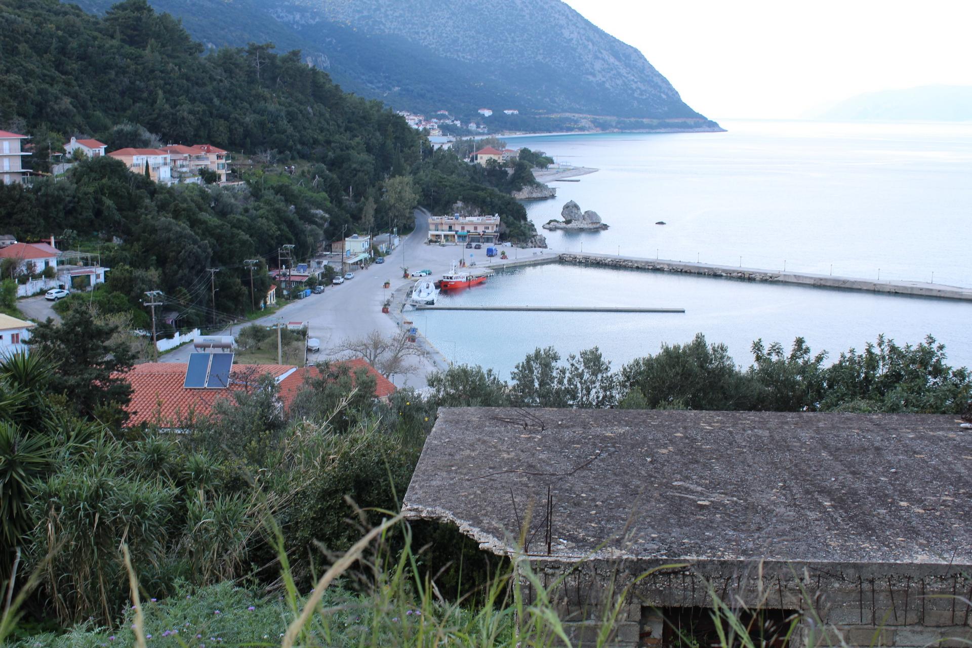 Unfinished building with sea view